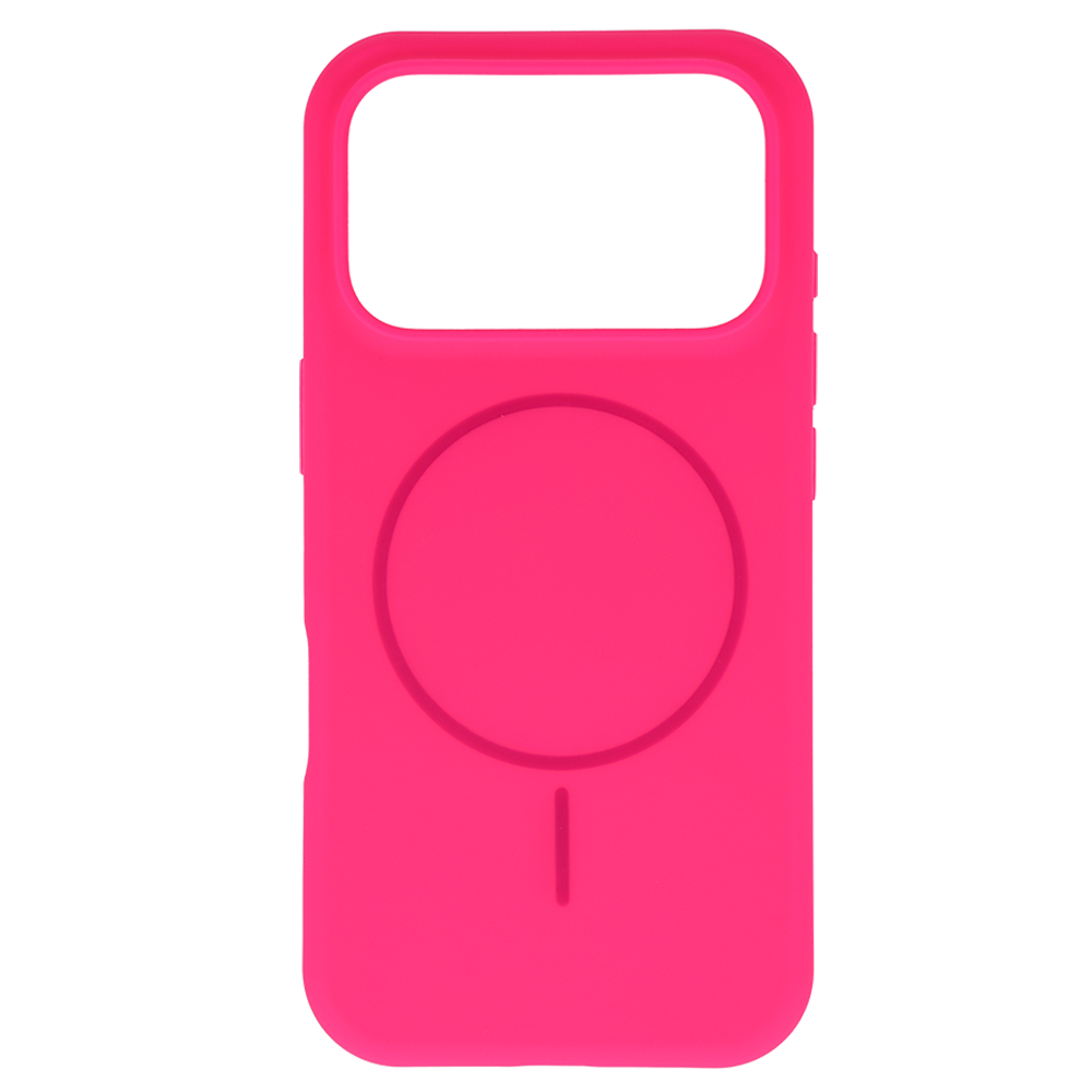 iPhone 17 PRO pink SLIM SILICONE MagSafe nugarėlė 1
