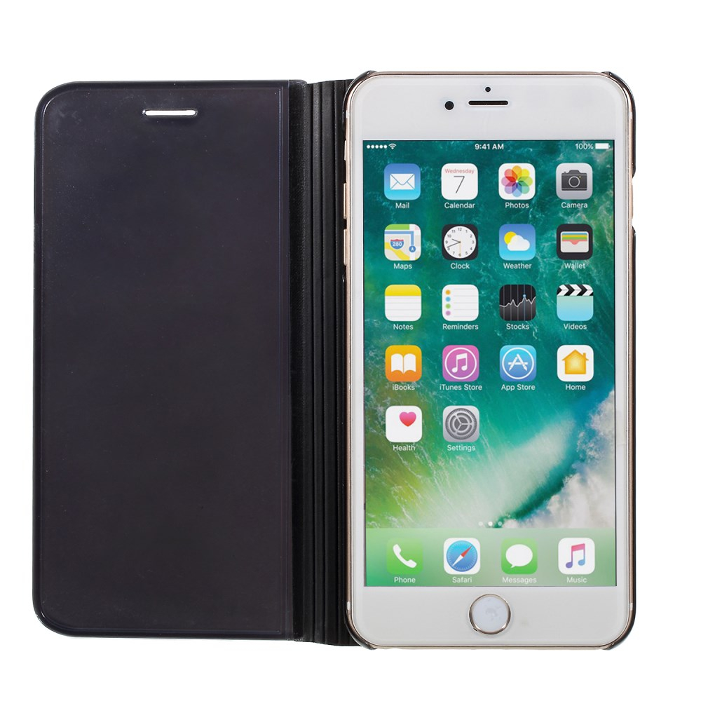 iPhone 6+/6S+ juodas VIEW WINDOW dėklas 9