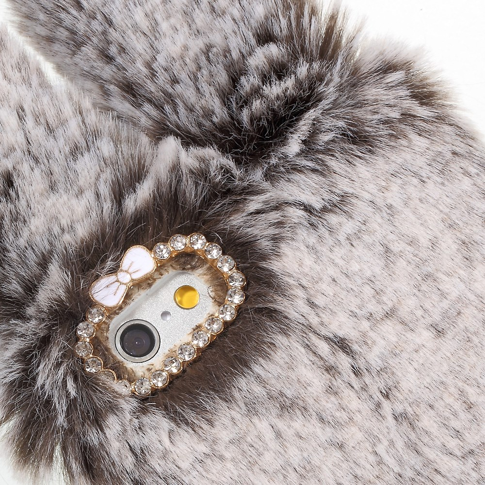 iPhone 6+/6S+ ruda nugarėlė Fluffy Rabbit 10