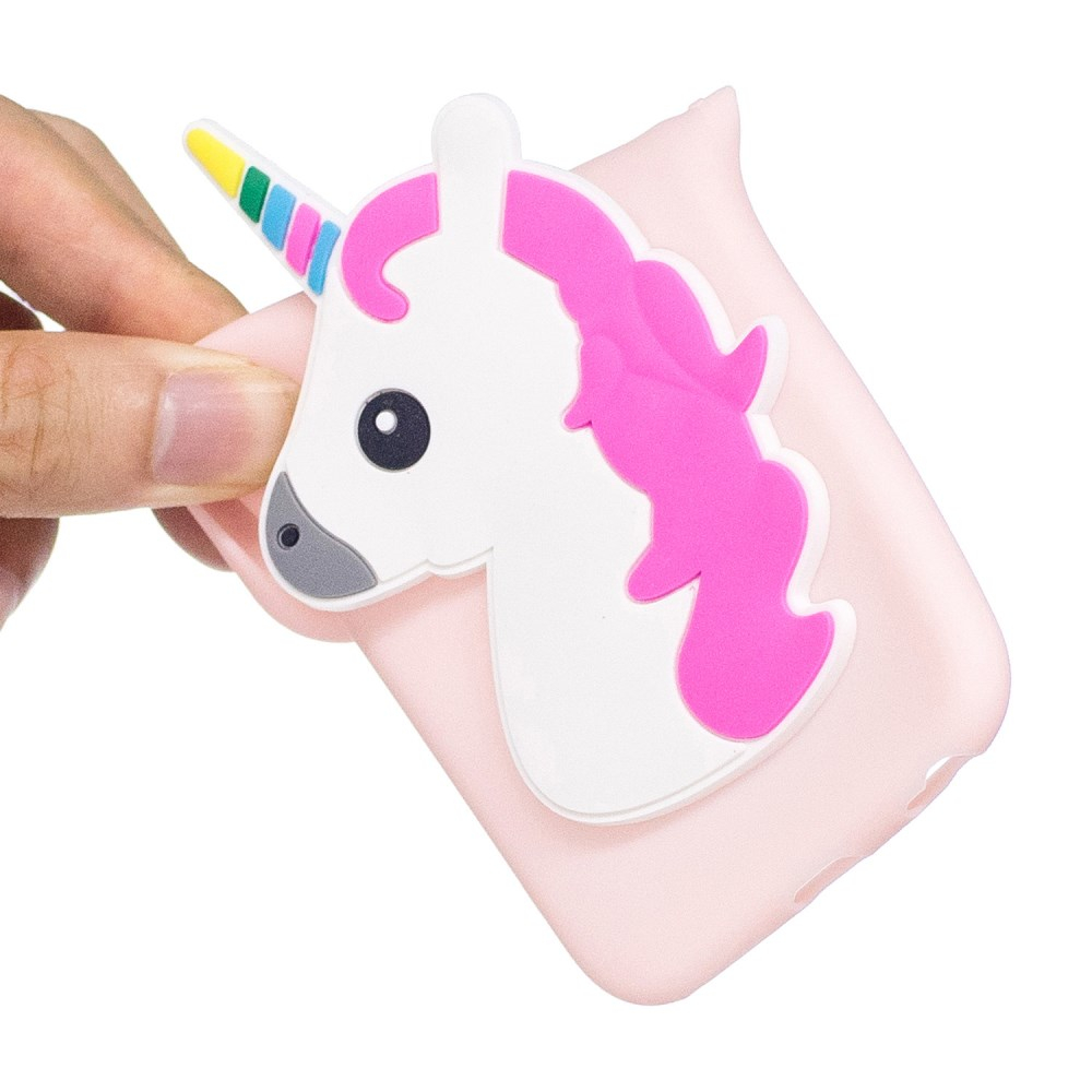 iPhone 6+/6s+ šviesiai rožinė nugarėlė Adorable Unicorn 4D 2