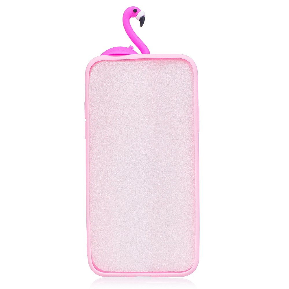 iPhone 6+/6s+ šviesiai rožinė nugarėlė Flamingo 4D 4