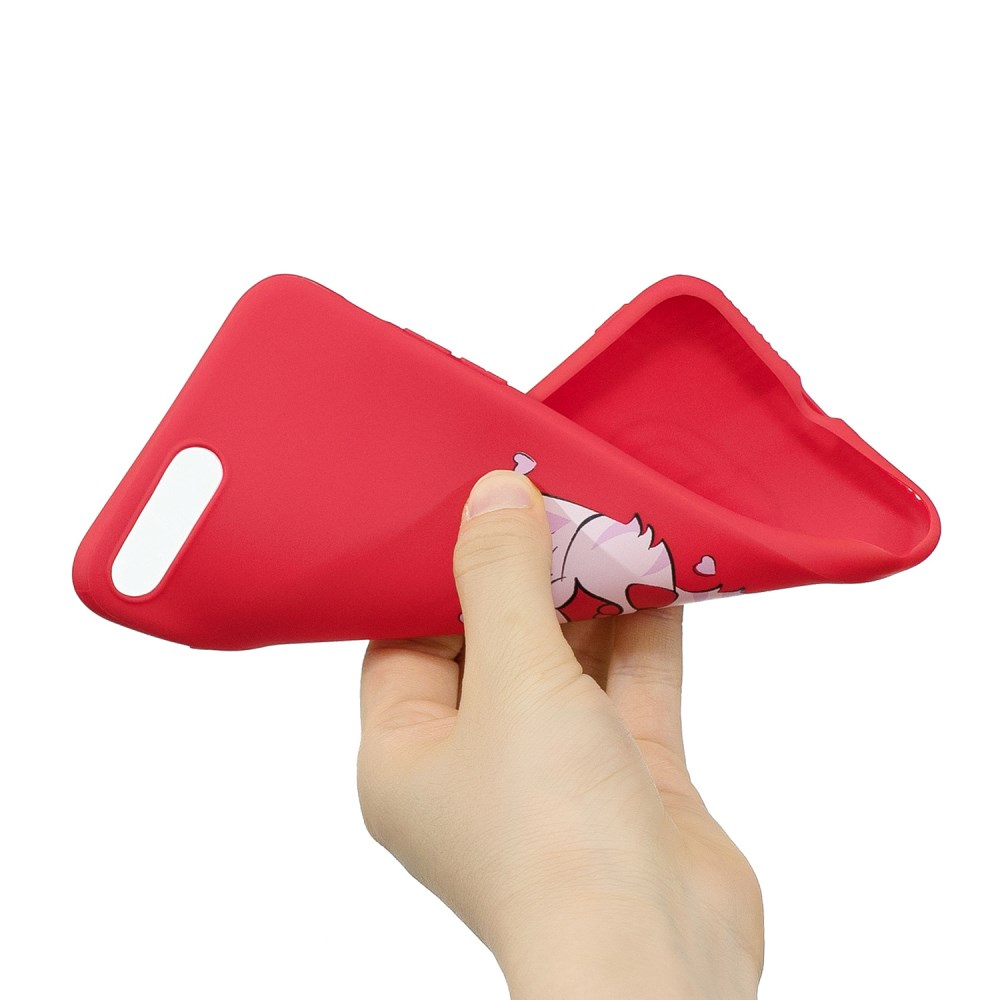 iPhone 7+/8+ raudona matinė tracy nugarėlė Cat 3