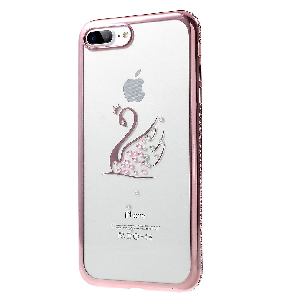 iPhone 7+/8+ rausva Perfect nugarėlė Gulbė 2