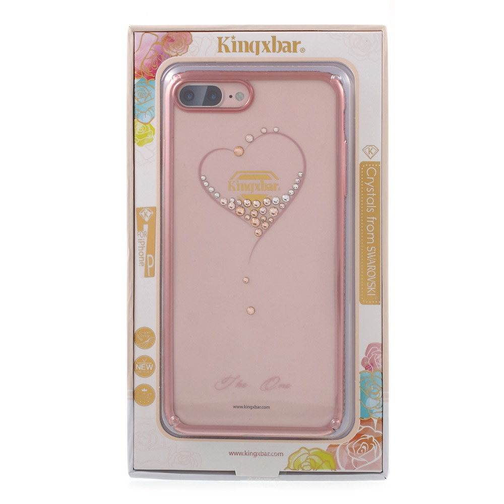iPhone 7+/8+ rose Heart nugarėlė su Swarovski 2