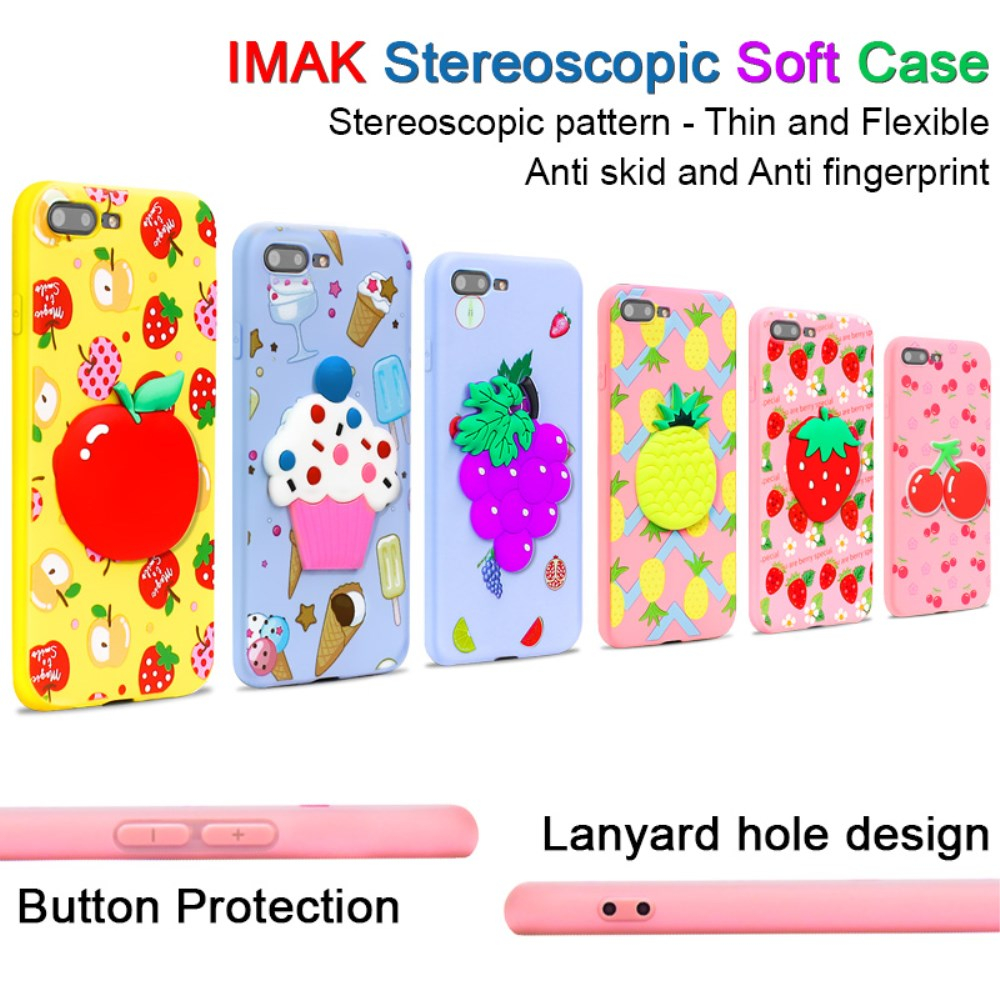 iPhone 7+/8+ Tracy 3D nugarėlė Strawberry 6