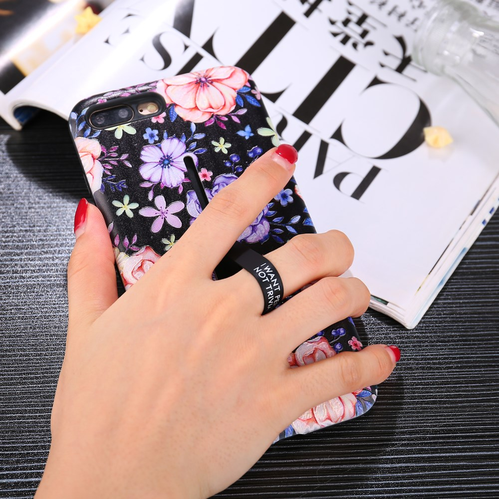 iPhone 7+/8+ Tracy Finger nugarėlė Blooming Flowers 4
