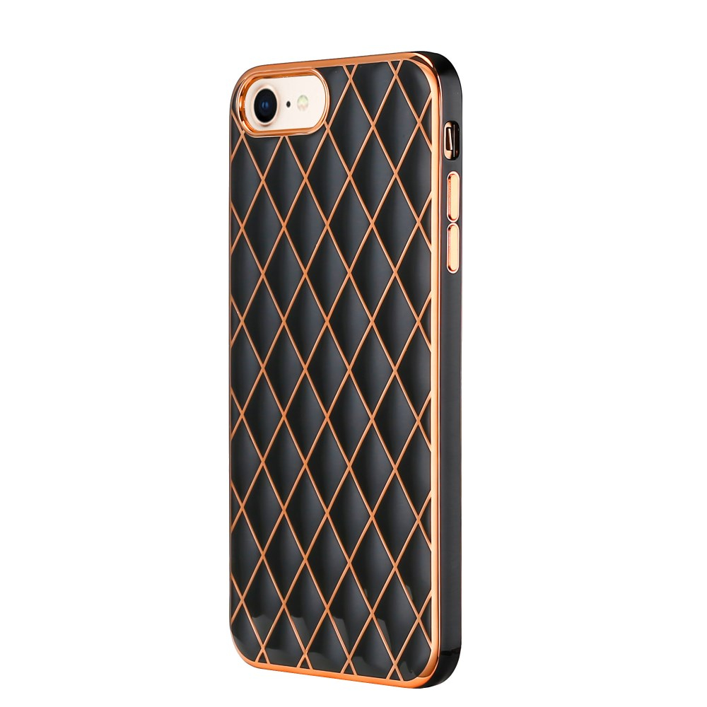 iPhone 7/8/SE 2020/SE 2022 juoda SULADA RHOMBUS nugarėlė 1