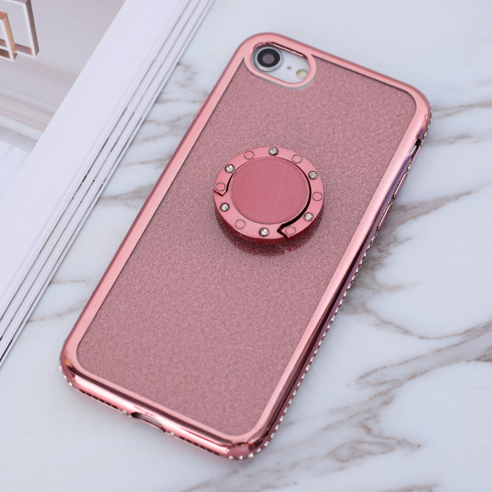 iPhone 7/8/SE 2020/SE 2022 tracy rausva Glitter Ring nugarėlė 3