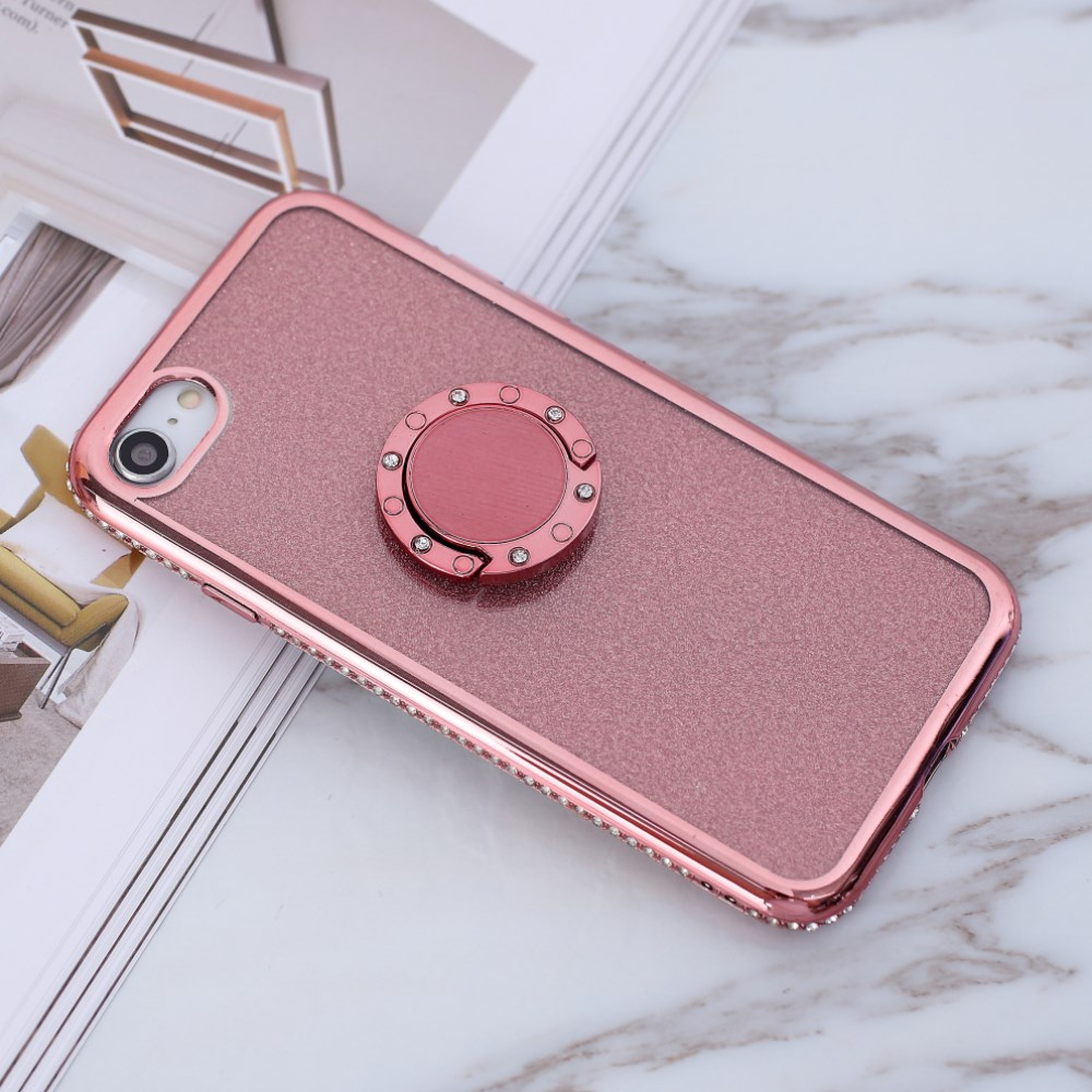iPhone 7/8/SE 2020/SE 2022 tracy rausva Glitter Ring nugarėlė