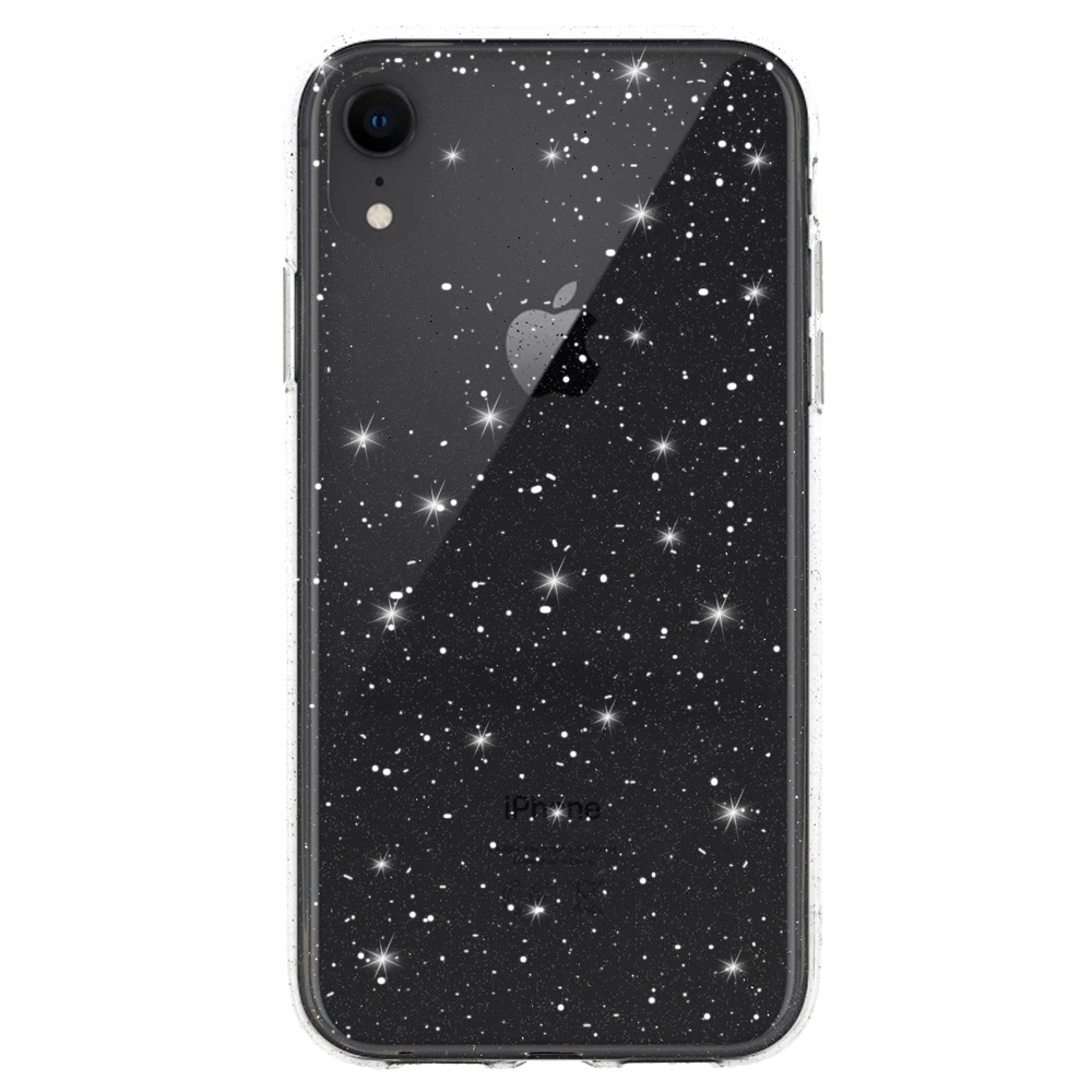 iPhone XR clear Crystal Glitter nugarėlė 1