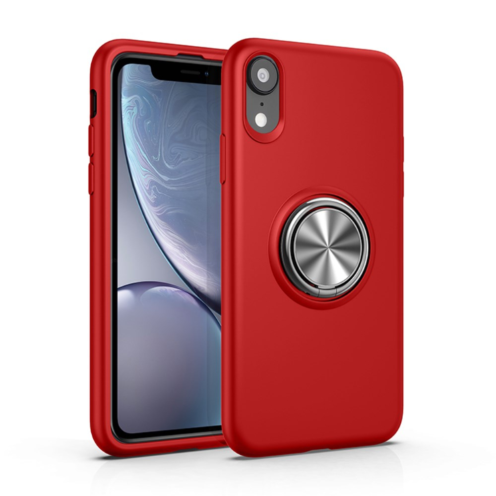 iPhone XR raudona MAGNETIC RING nugarėlė
