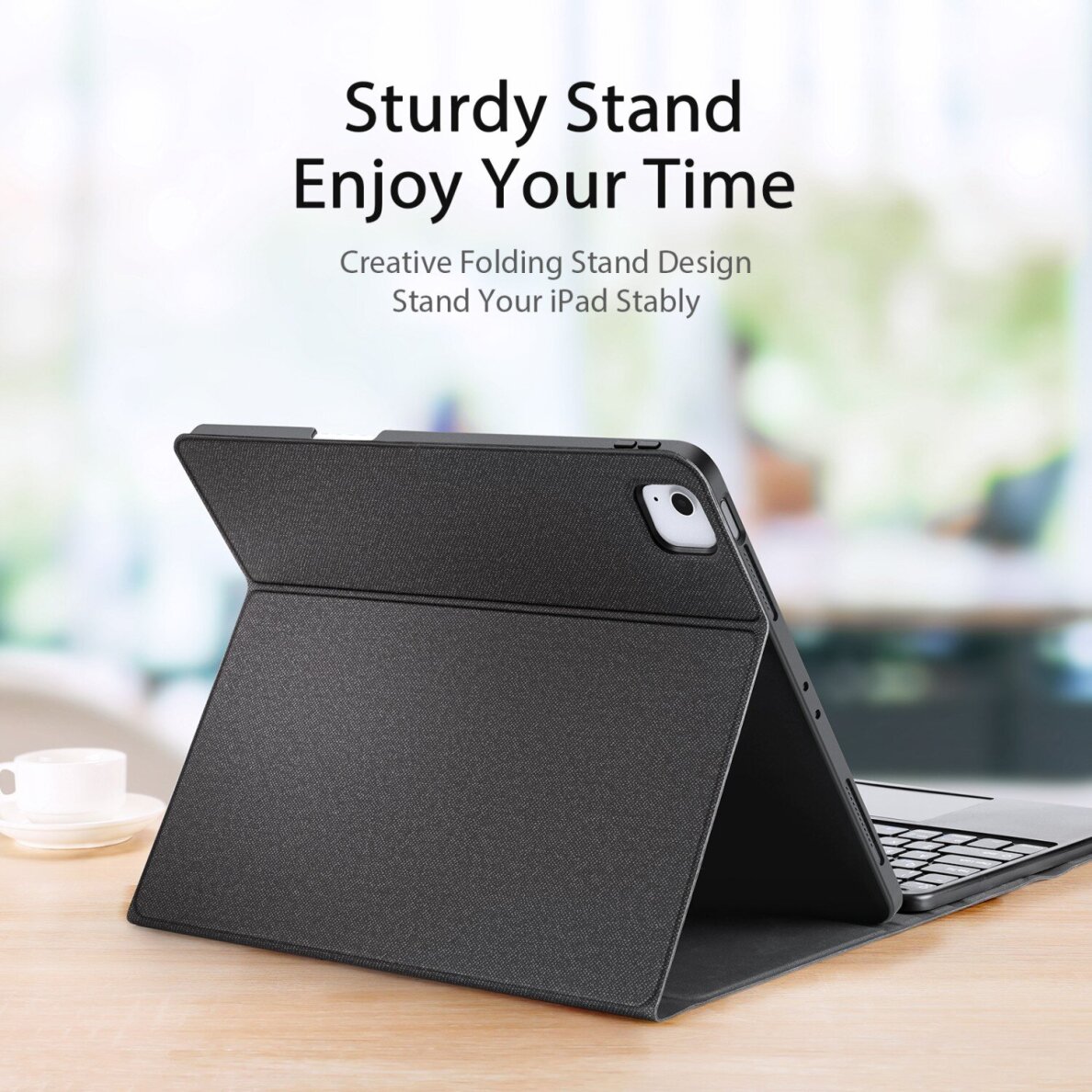 iPad Air 11 (2025 / 2024) / iPad Pro 11 (2022 / 2021 / 2020) black DUX DUCIS TK Series dėklas su klaviatūra 9