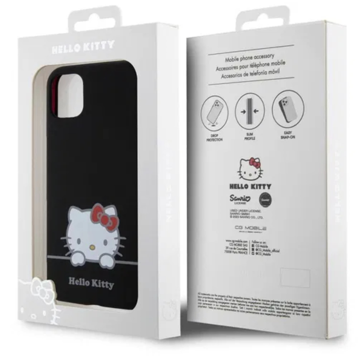 iPhone 11 Black Liquid Silicone Daydreaming Logo HELLO KITTY nugarėlė 5