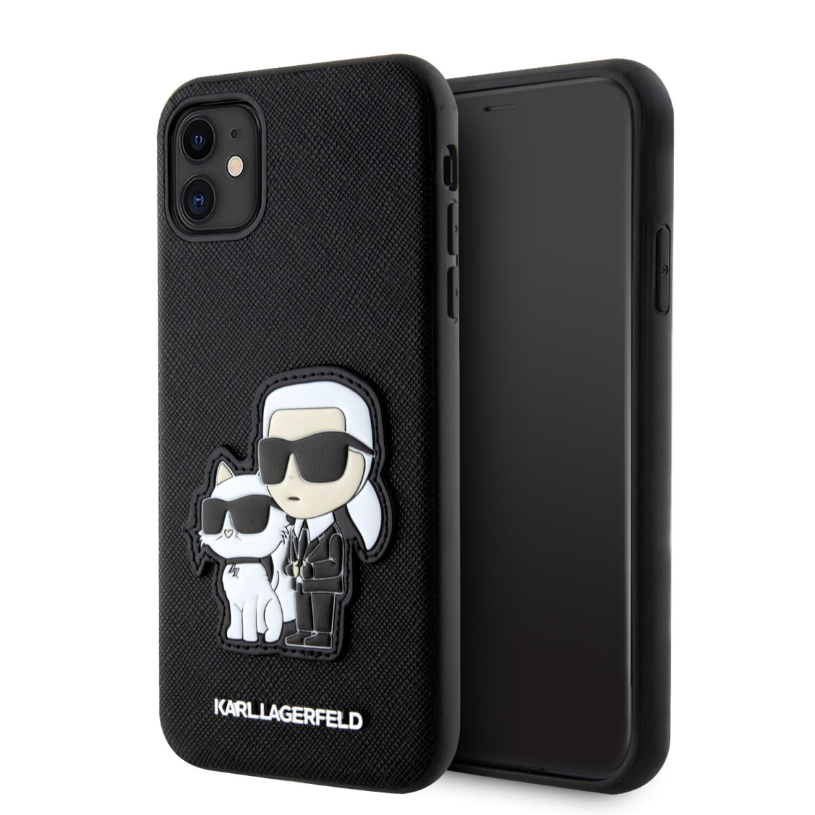 iPhone 11 black NFT Saffiano Karl&Choupette KARL LAGERFELD nugarėlė iPhone 11 black NFT Saffiano Karl&Choupette KARL LAGERFELD nugarėlė