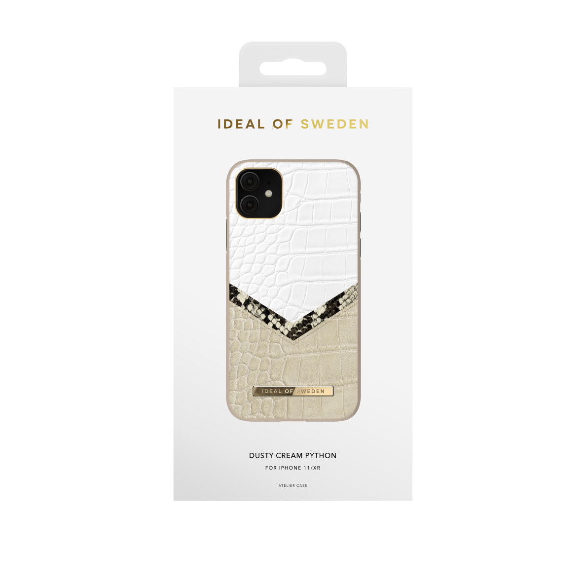 iPhone 11 iDeal Of Sweden nugarėlė Dusty Cream Python 2