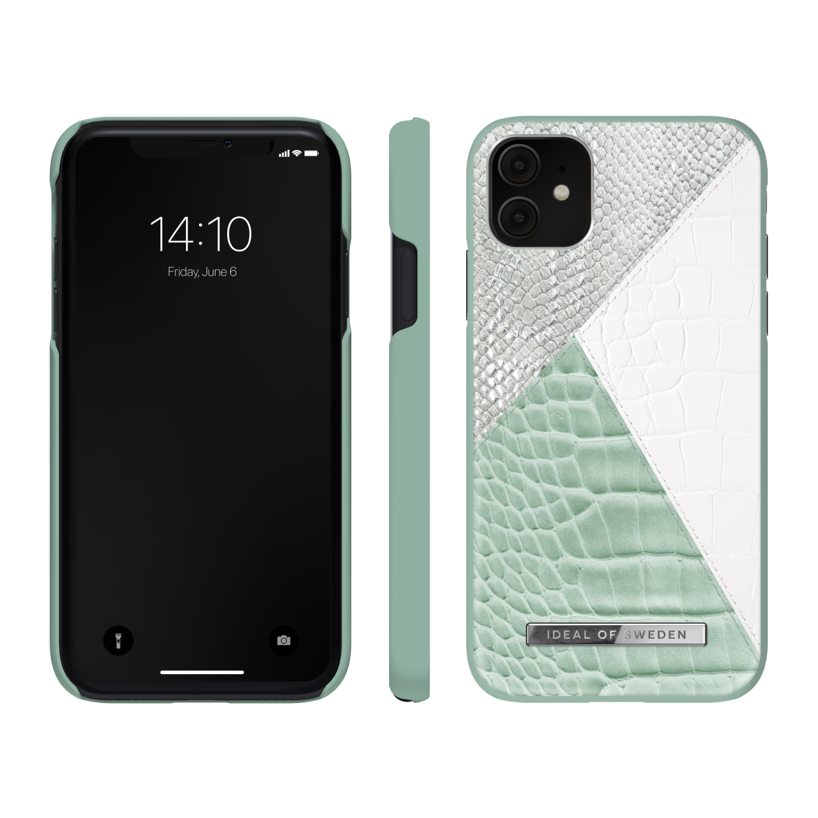 iPhone 11 iDeal Of Sweden nugarėlė Palladian Mint Snake 2