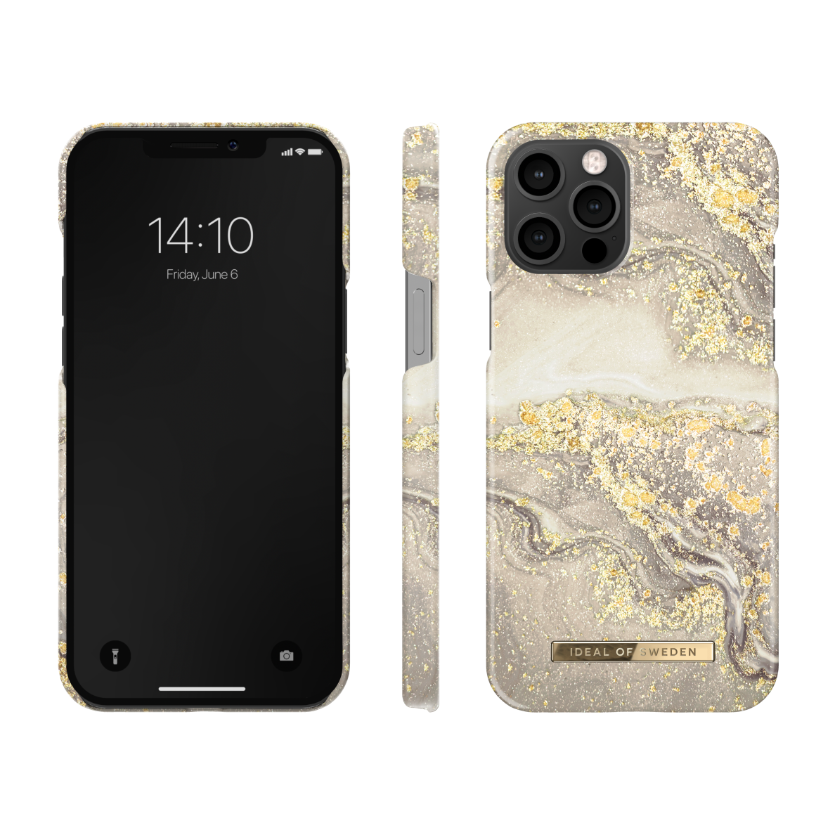 iPhone 11 iDeal Of Sweden nugarėlė Sparkle Greige Marble 1