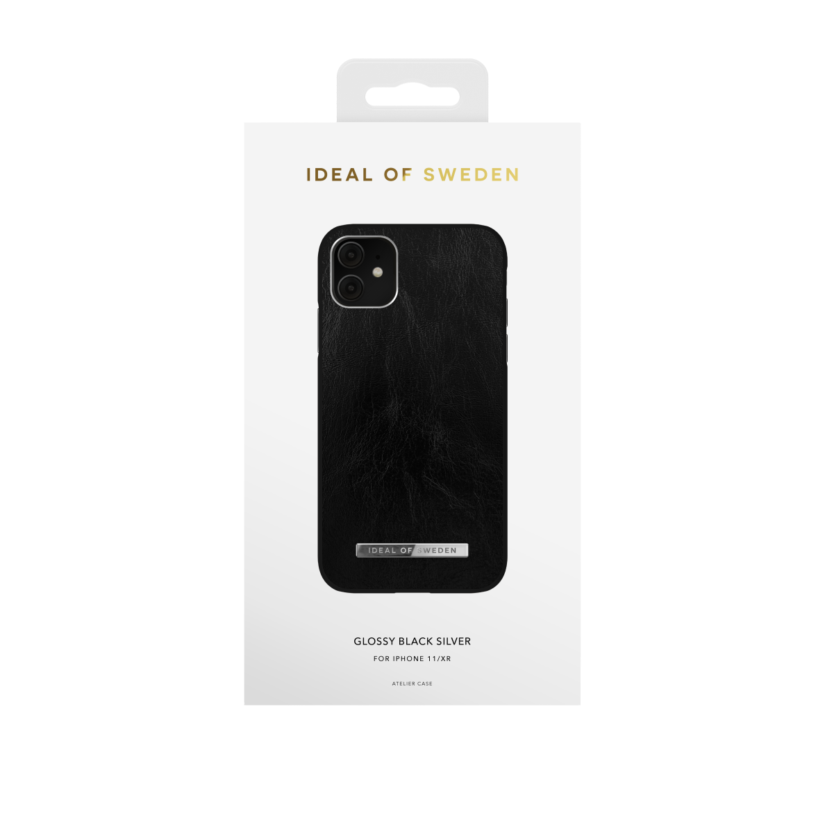 iPhone 11 iDeal Of Sweden nugarėlėGlossy Black - Silver 1