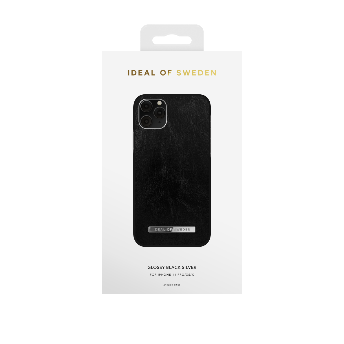 iPhone 11 PRO iDeal Of Sweden Atelier nugarėlė Glossy Black - Silver 1