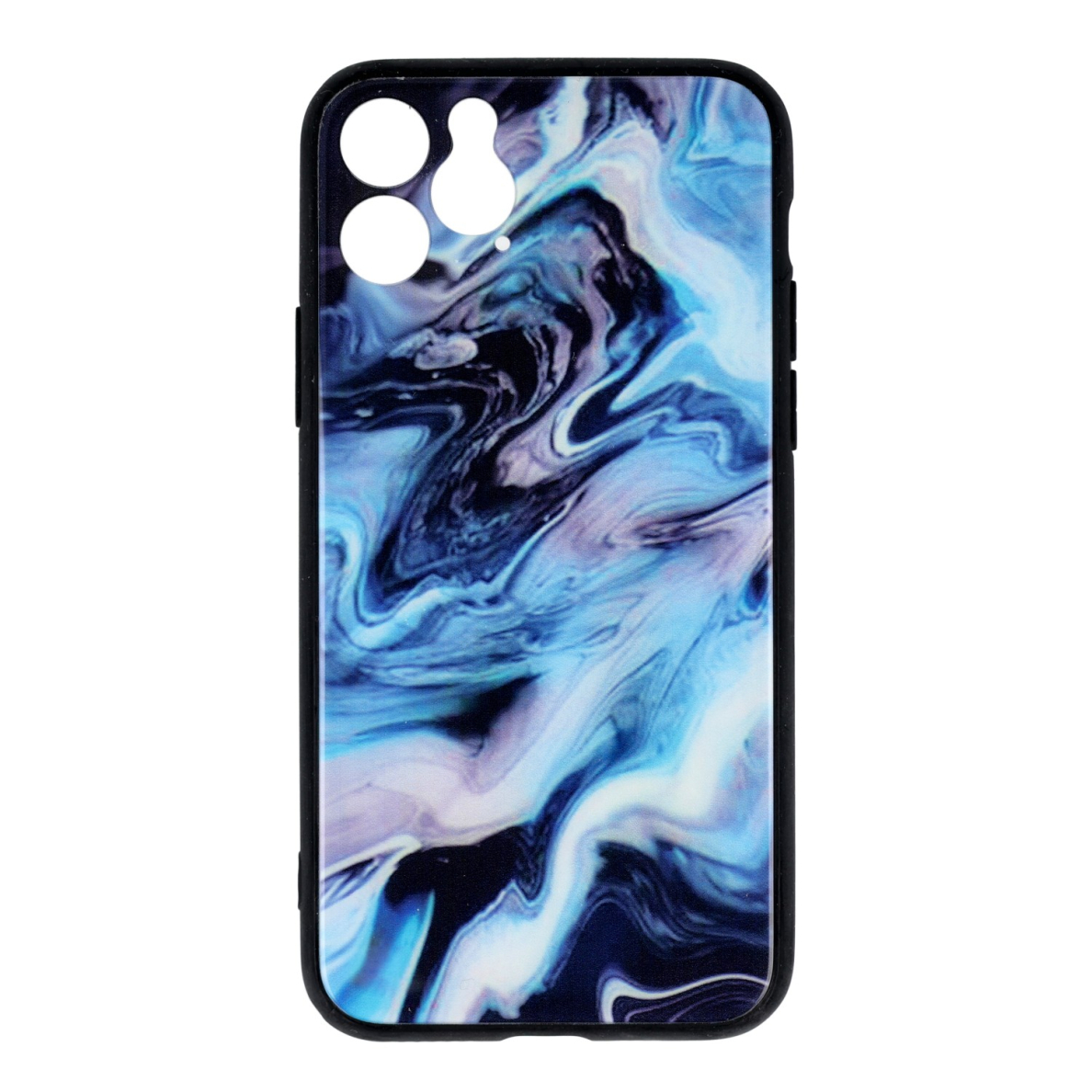 iPhone 11 PRO marble glass nugarėlė Style B melsva