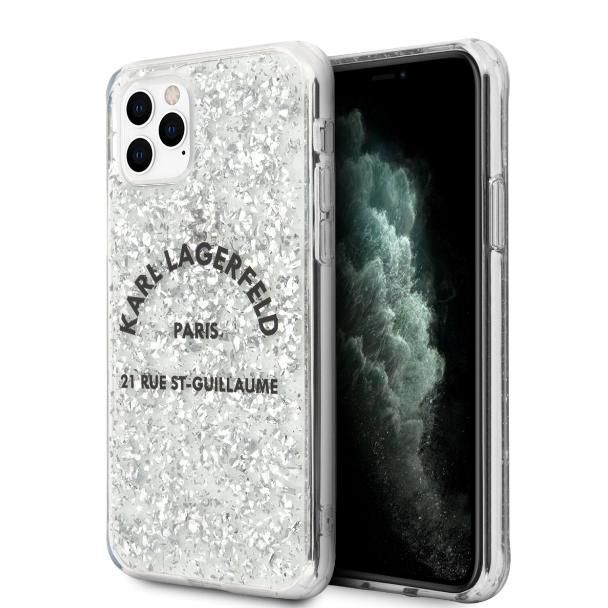 iPhone 11 PRO MAX gelsva glitter KARL LAGERFELD nugarėlė KLHCN65TRFGSL iPhone 11 PRO MAX gelsva glitter KARL LAGERFELD nugarėlė KLHCN65TRFGSL