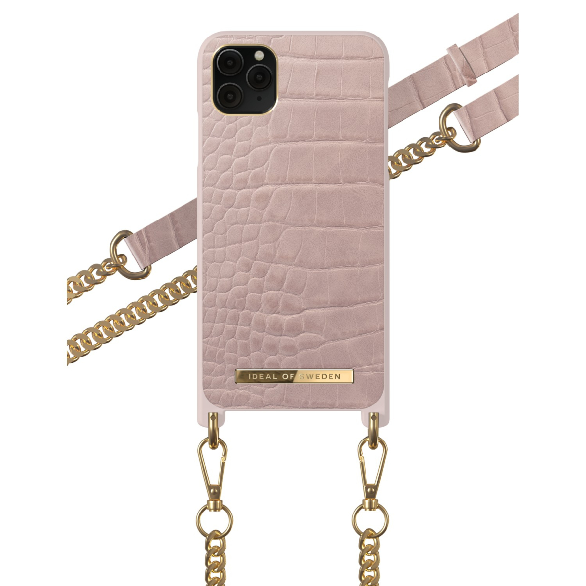 iPhone 11 PRO MAX iDeal Of Sweden Atelier Necklace nugarėlė Misty Rose Croco