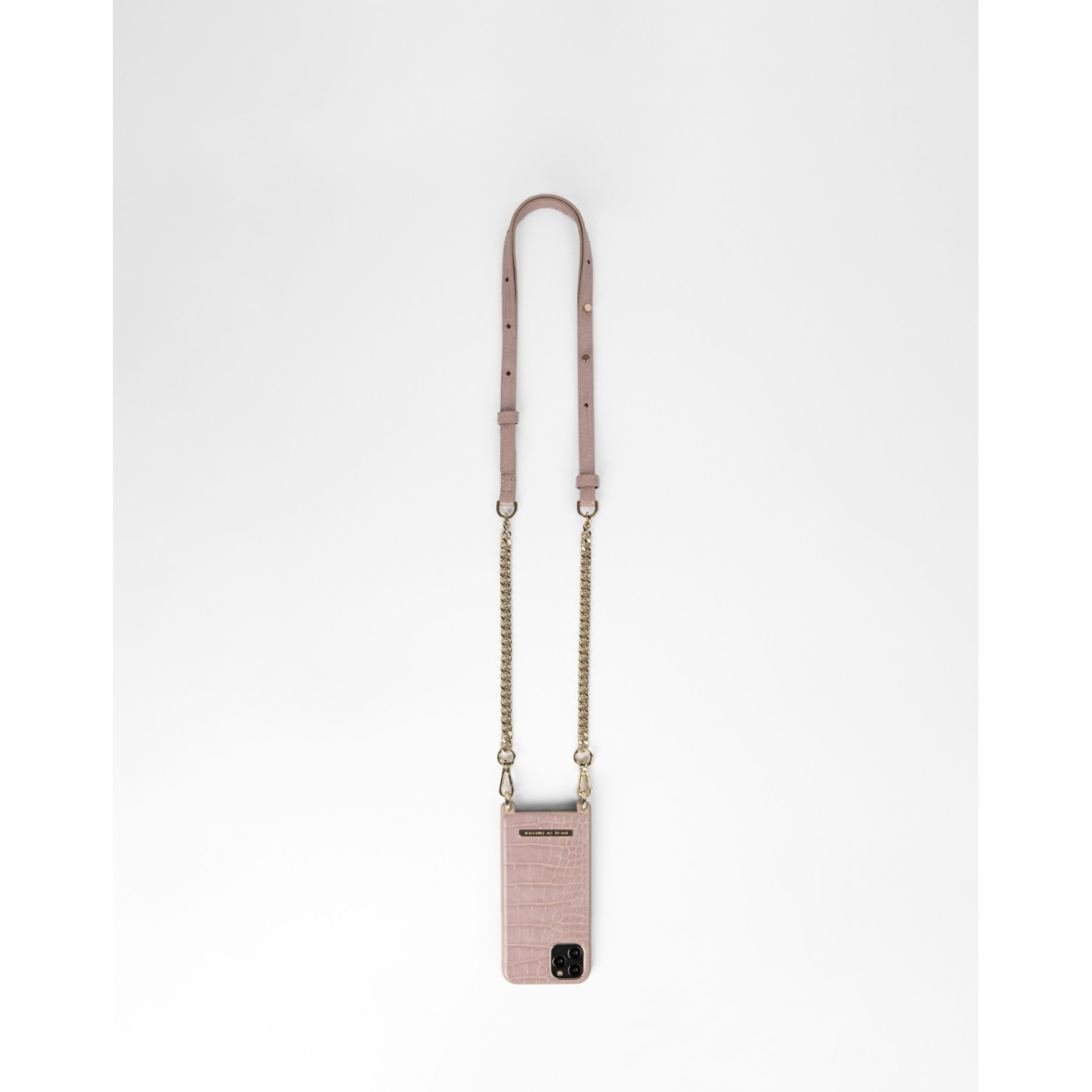 iPhone 11 PRO MAX iDeal Of Sweden Atelier Necklace nugarėlė Misty Rose Croco 2