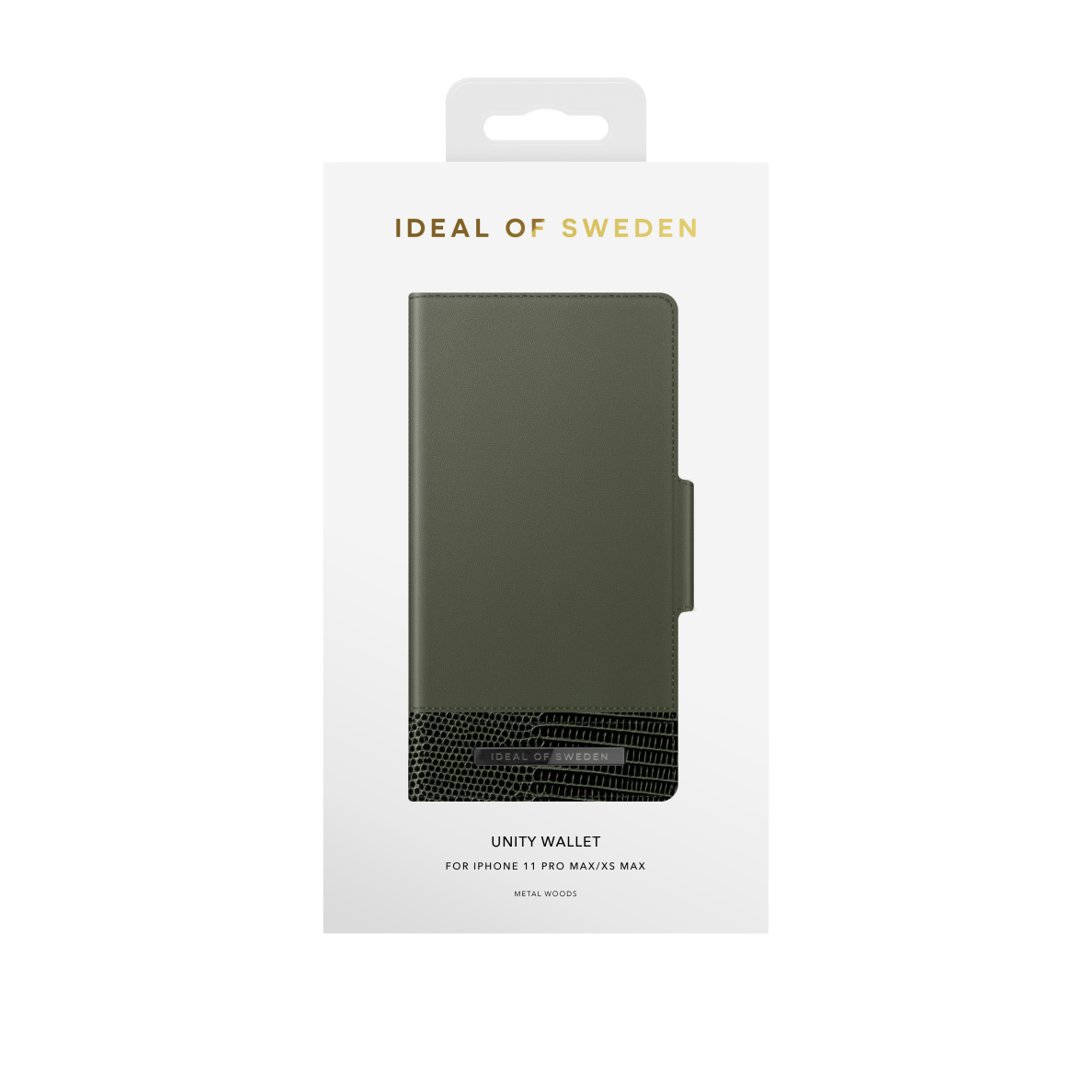 iPhone 11 PRO MAX iDeal Of Sweden dėklas Unity Wallet Metal Woods 1