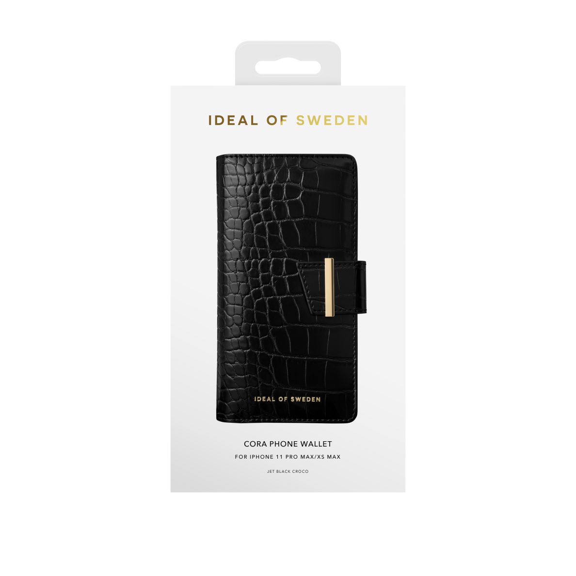 iPhone 11 PRO MAX iDeal Of Sweden dėklas Wallet Jet Black Croco 1