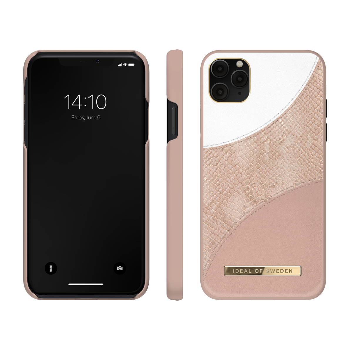 iPhone 11 PRO MAX iDeal Of Sweden nugarėlė Blush Pink Snake 1