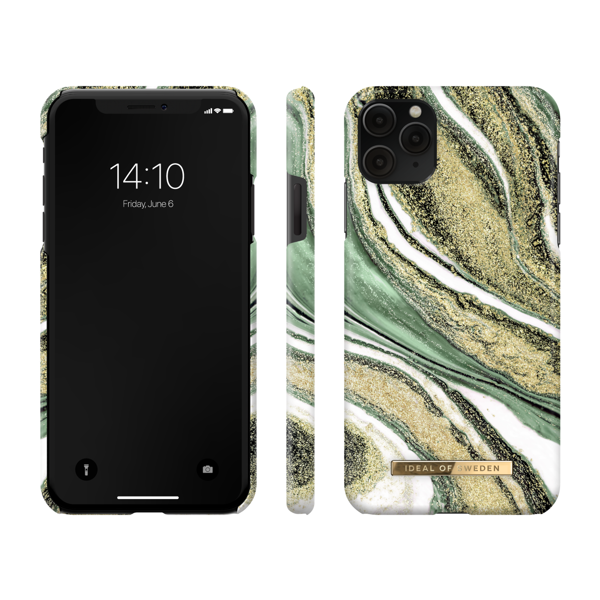 iPhone 11 PRO MAX iDeal Of Sweden nugarėlė Cosmic Green Swirl 2