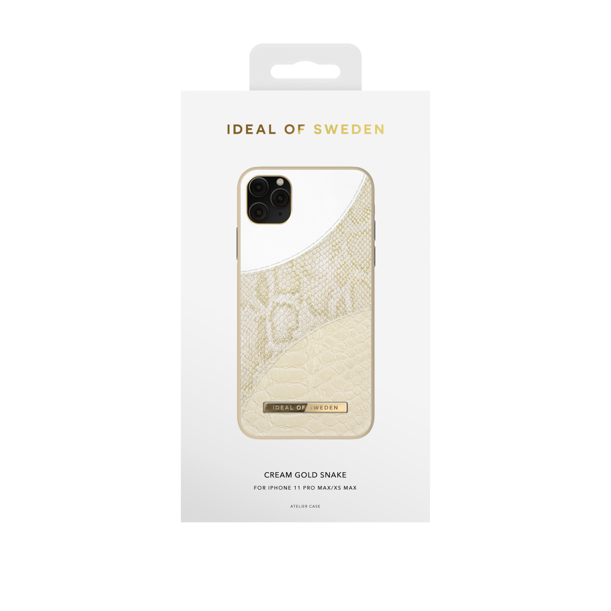 iPhone 11 PRO MAX iDeal Of Sweden nugarėlė Cream Gold Snake 1