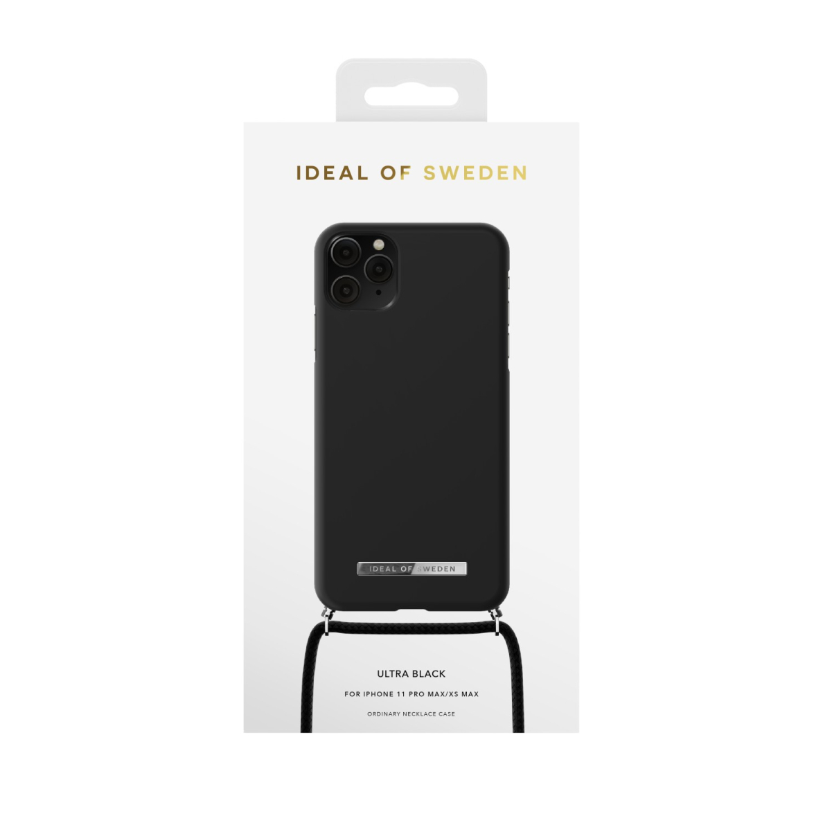iPhone 11 PRO MAX iDeal Of Sweden Ordinary Necklace nugarėlė Ultra Black 3