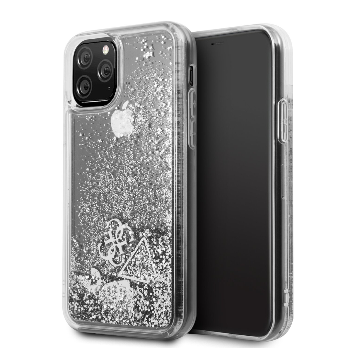 iPhone 11 PRO sidabro spalvos GUESS nugarėlė GUHCN58GLHFLSI