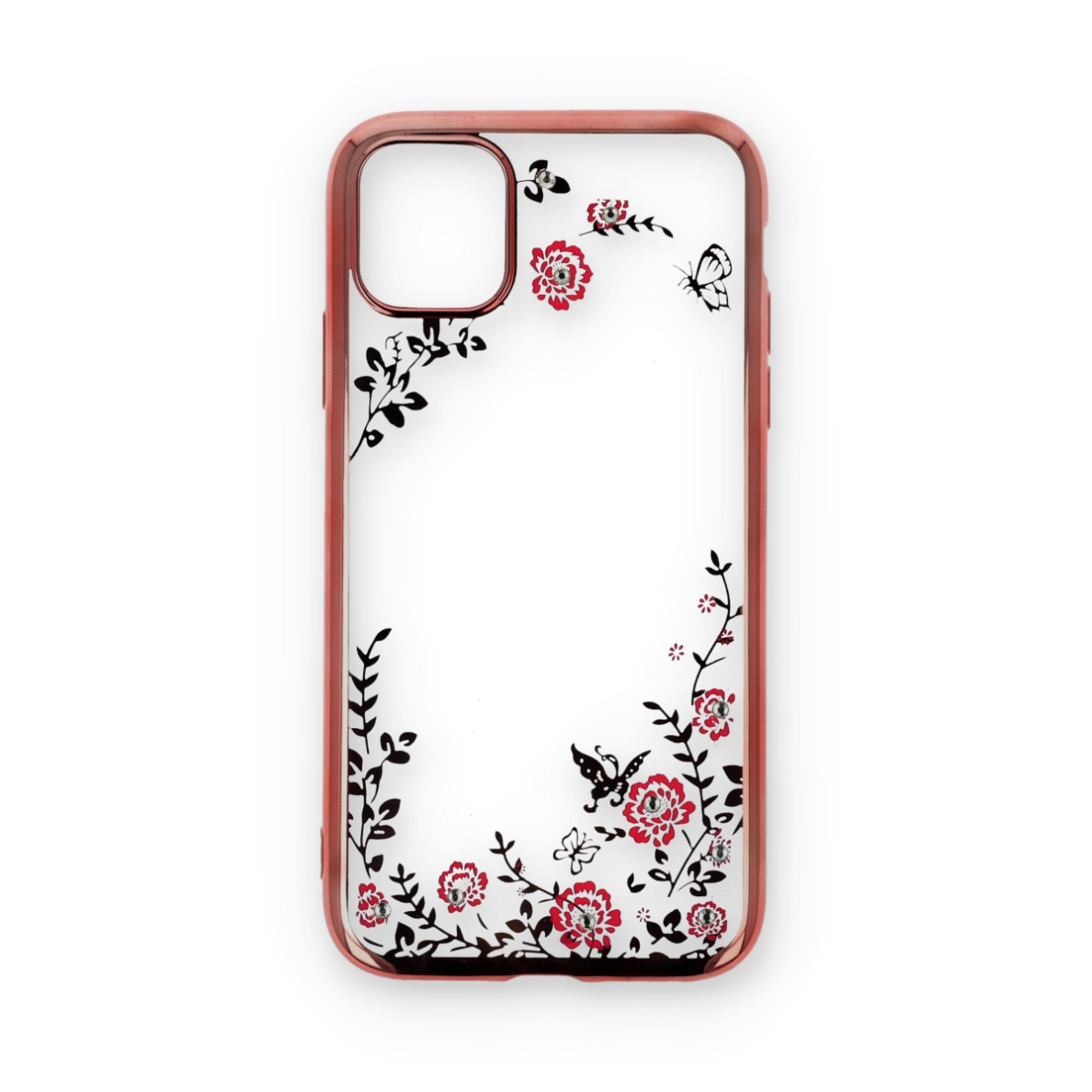 iPhone 11 rausva Perfect FLOWERS nugarėlė 1