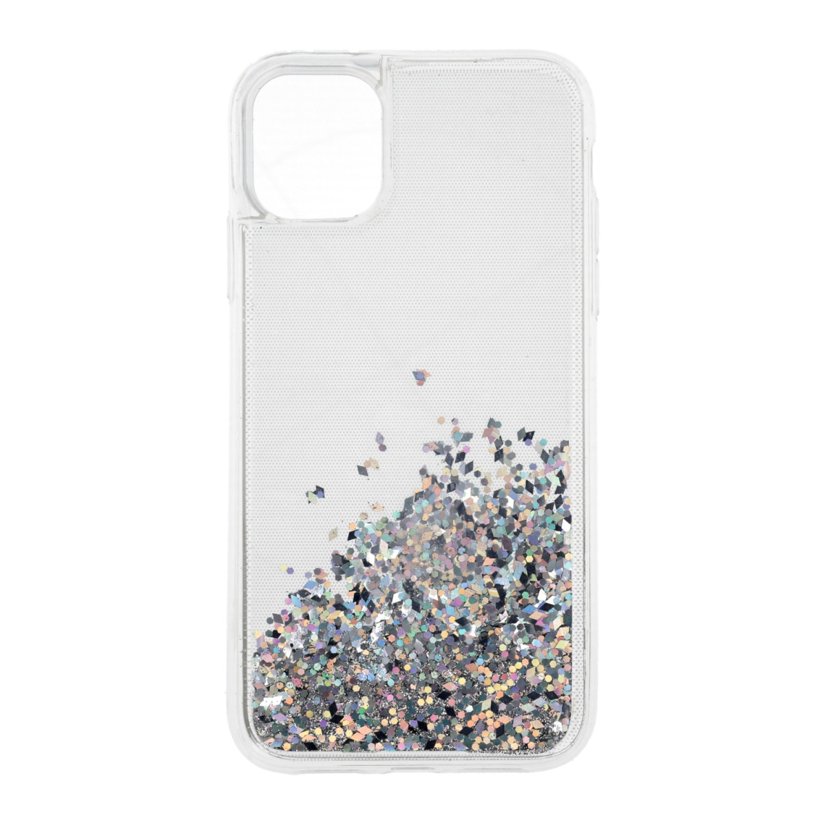 iPhone 11 sidabro spalvos WATER SPARKLE nugarėlė