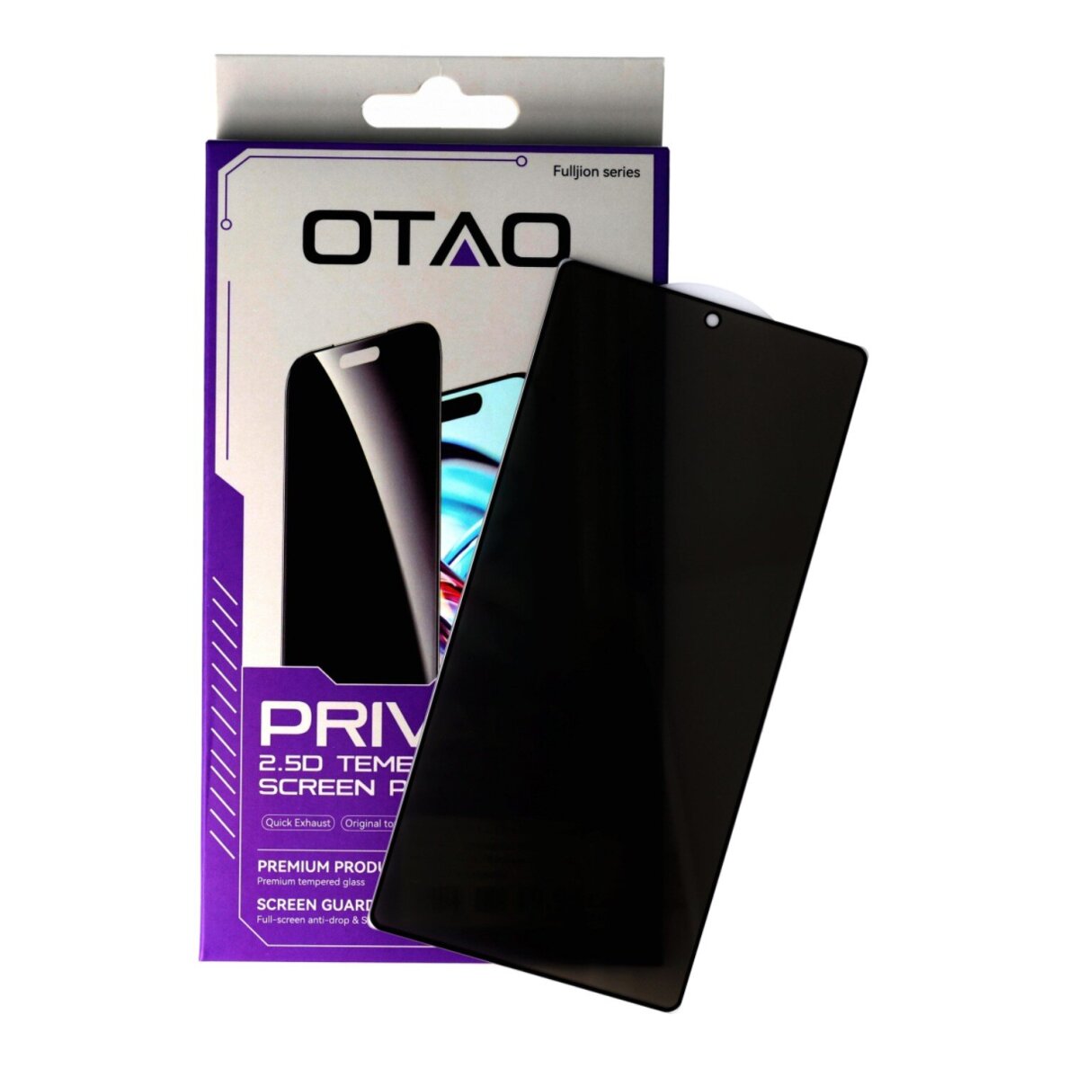 iPhone 11 / XR black pilnas OTAO PRIVACY 360 apsauginis stiklas