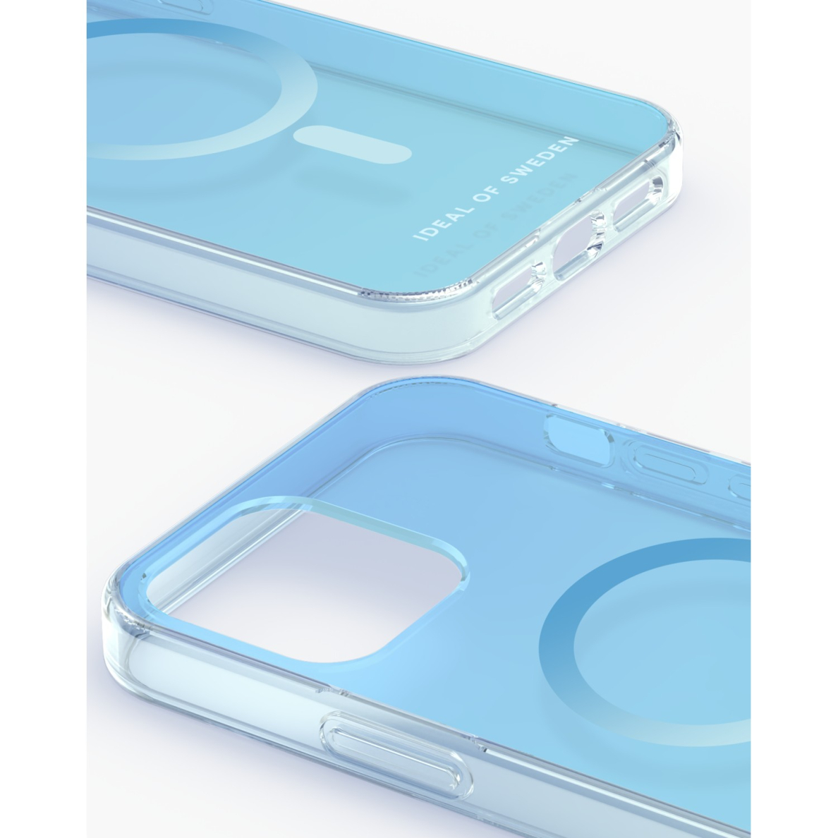 iPhone 12 / 12 PRO iDeal Of Sweden Clear MagSafe nugarėlė Light Blue 1