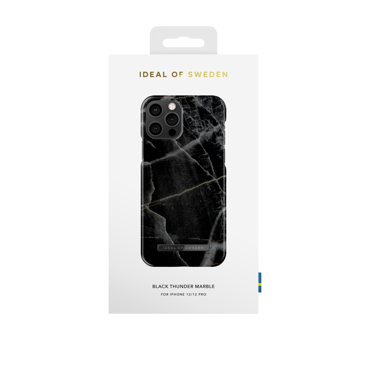 iPhone 12 / 12 PRO iDeal Of Sweden MagSafe nugarėlė Black Thunder Marble 2