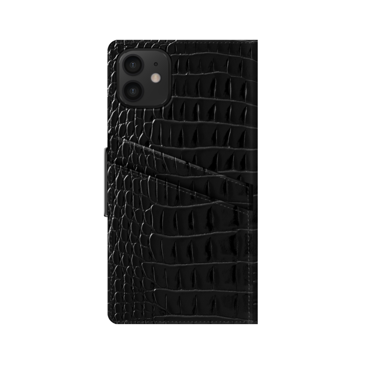 iPhone 12 MINI iDeal Of Sweden dėklas Neo Noir Croco 1