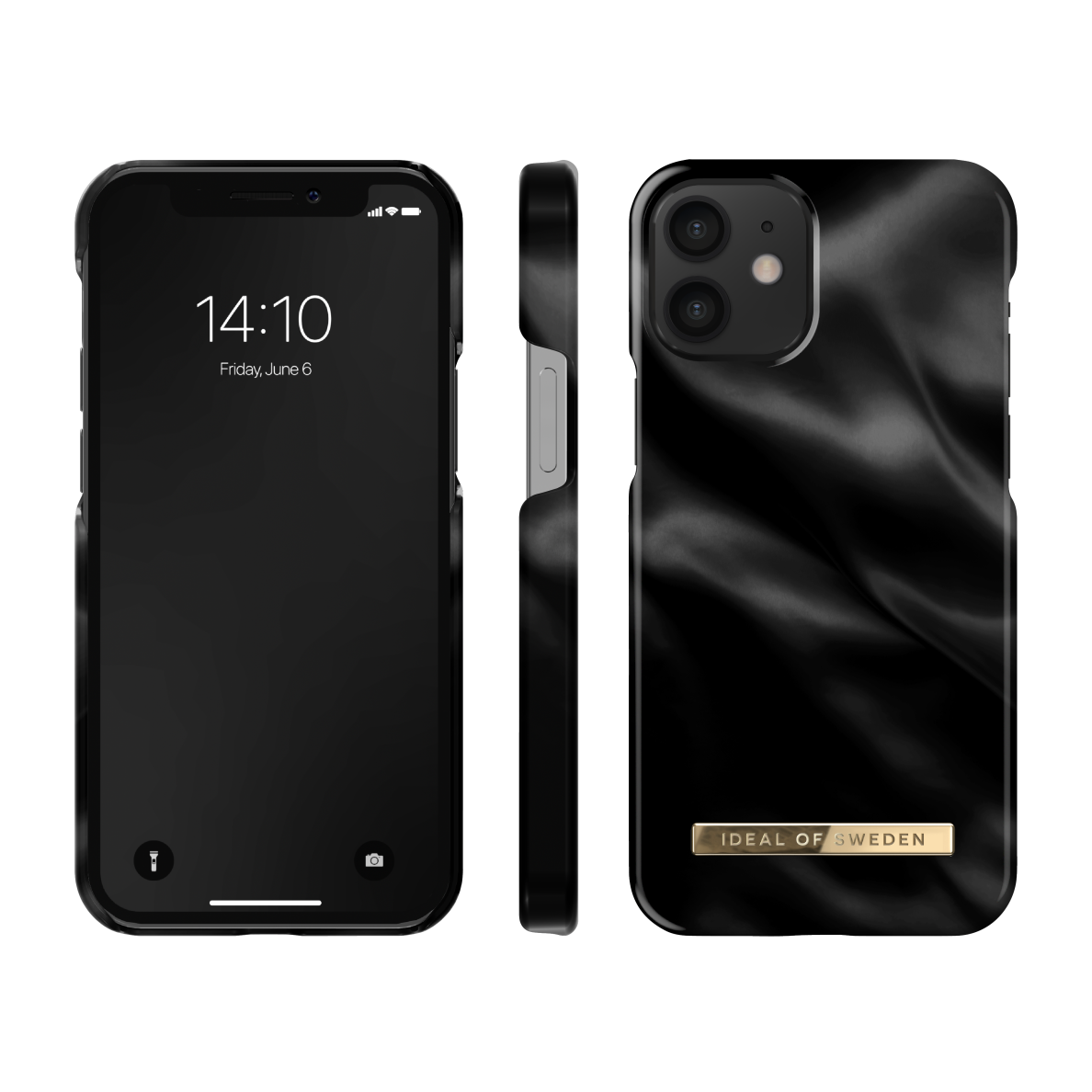iPhone 12 MINI iDeal Of Sweden nugarėlė Black Satin 2