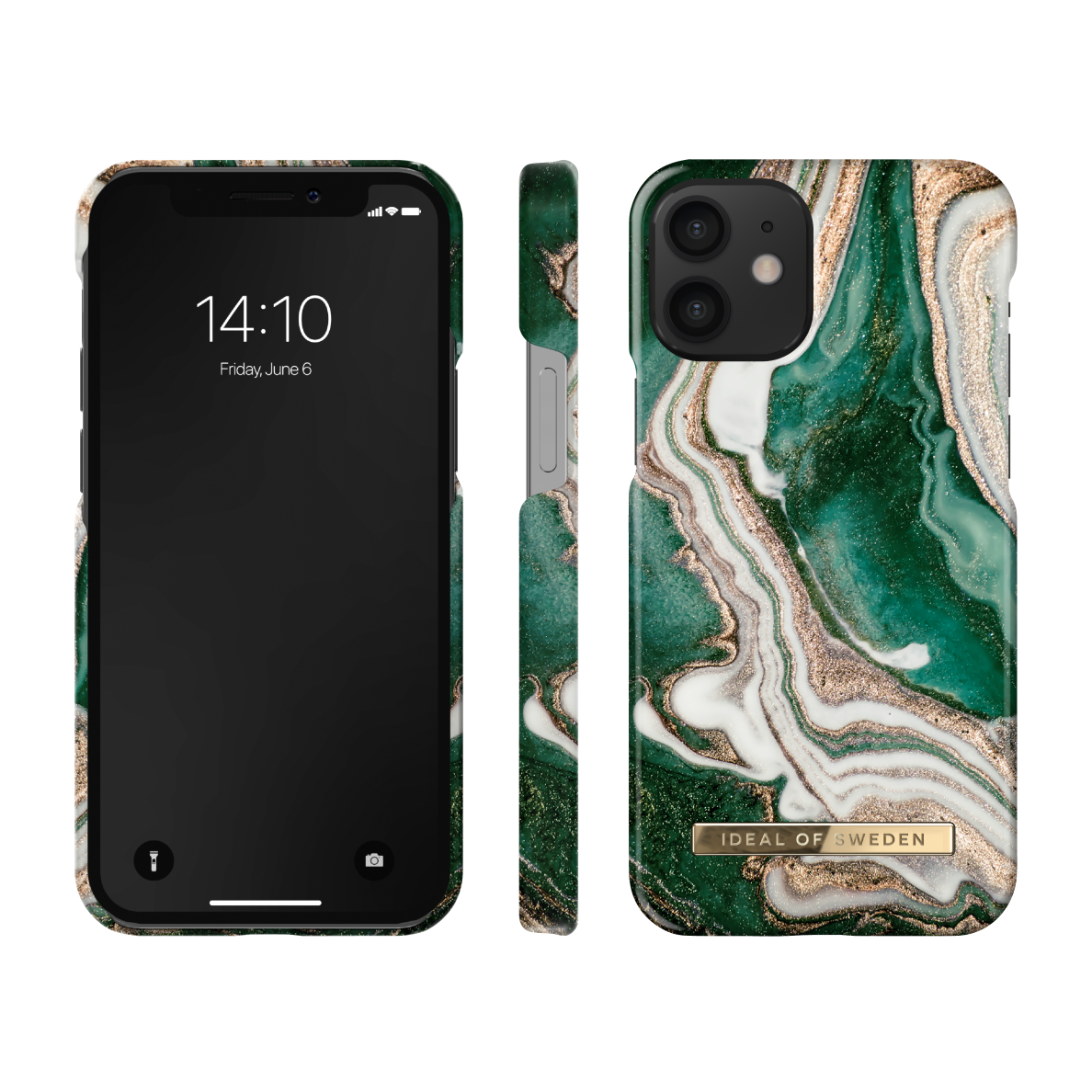 iPhone 12 MINI iDeal Of Sweden nugarėlė Golden Jade Marble 2