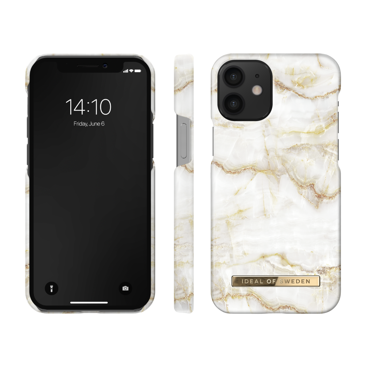 iPhone 12 MINI iDeal Of Sweden nugarėlė Golden Pearl Marble 2