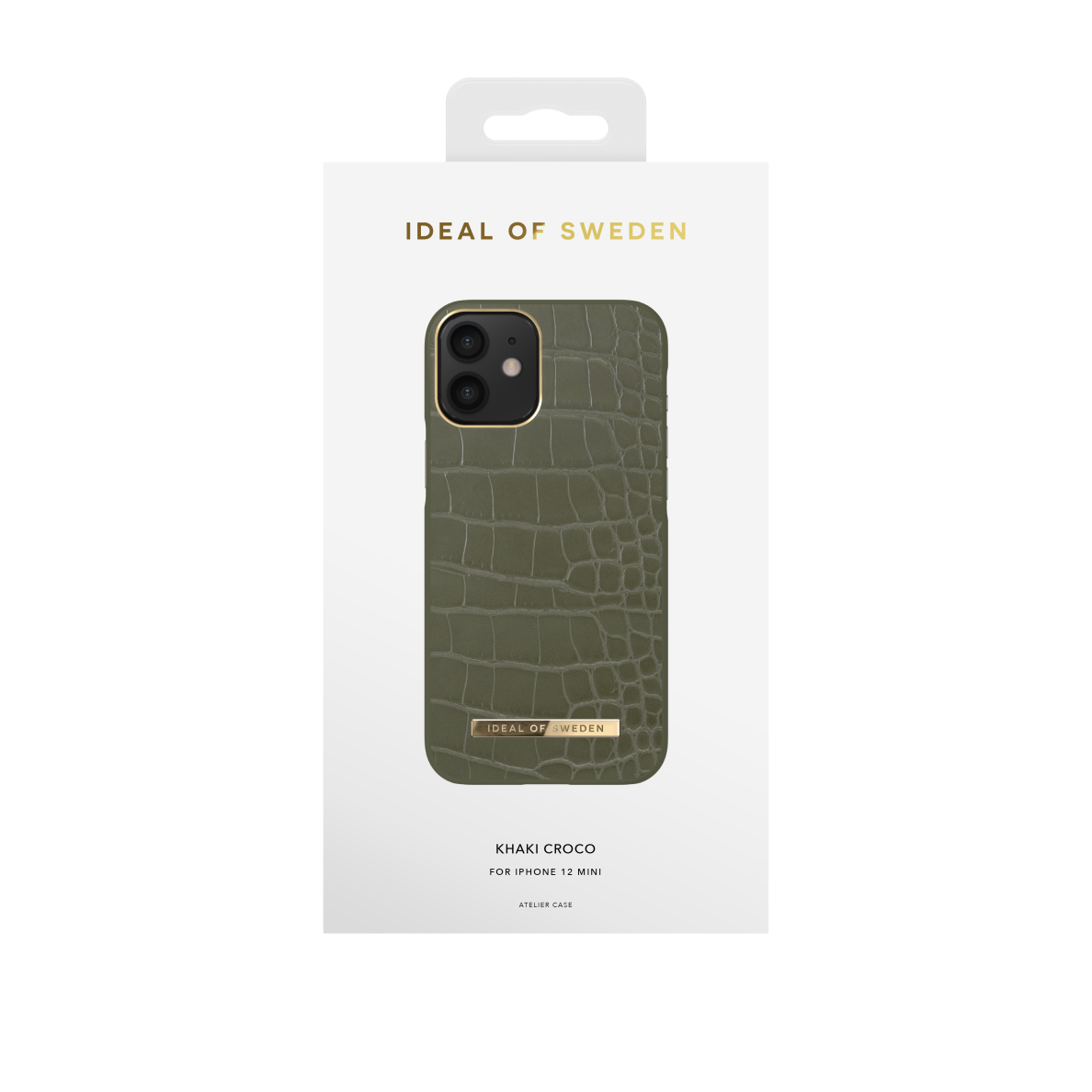 iPhone 12 MINI iDeal Of Sweden nugarėlė Intense Khaki Croco 2