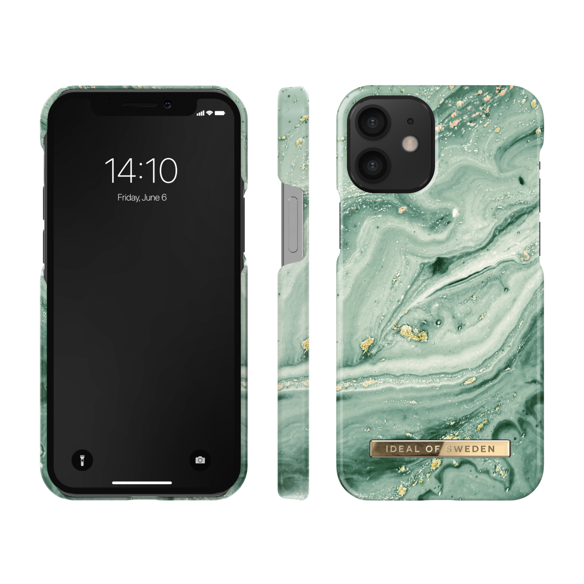 iPhone 12 MINI iDeal Of Sweden nugarėlė Mint Swirl Marble 2