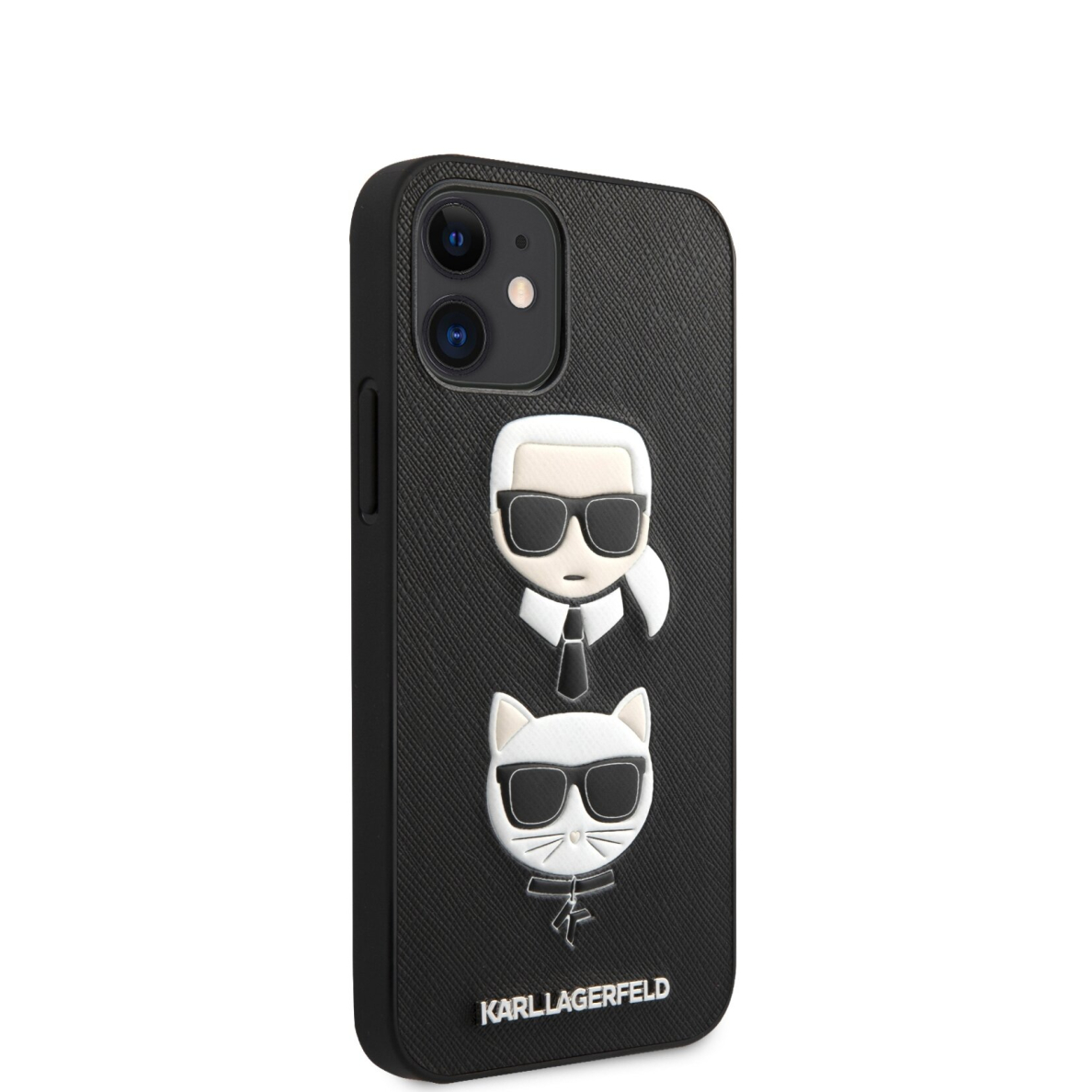 iPhone 12 MINI juoda KARL LAGERFELD nugarėlė KLHCP12SSAKICKCBK 4