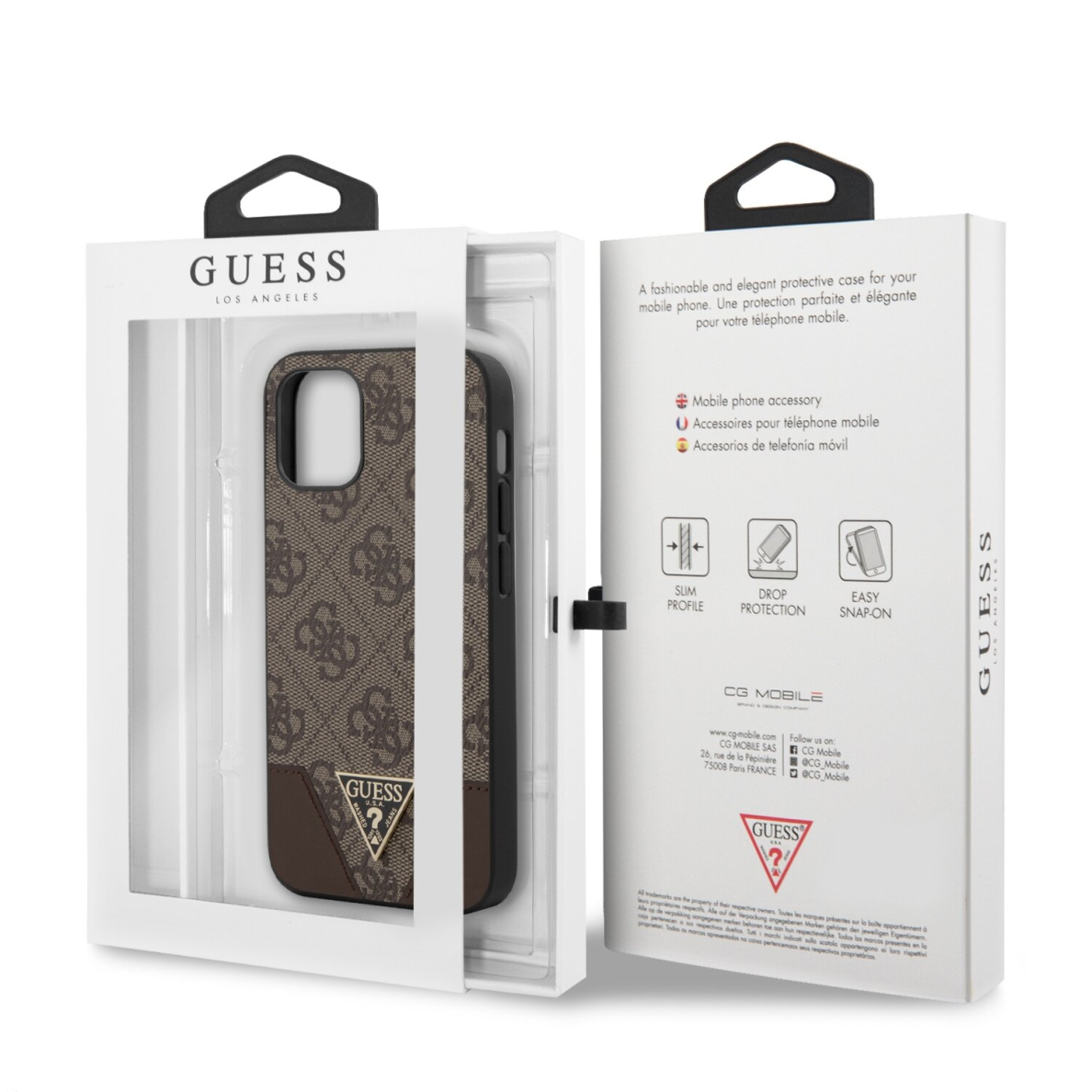 iPhone 12 MINI ruda GUESS nugarėlė GUHCP12SPU4GHBR 4