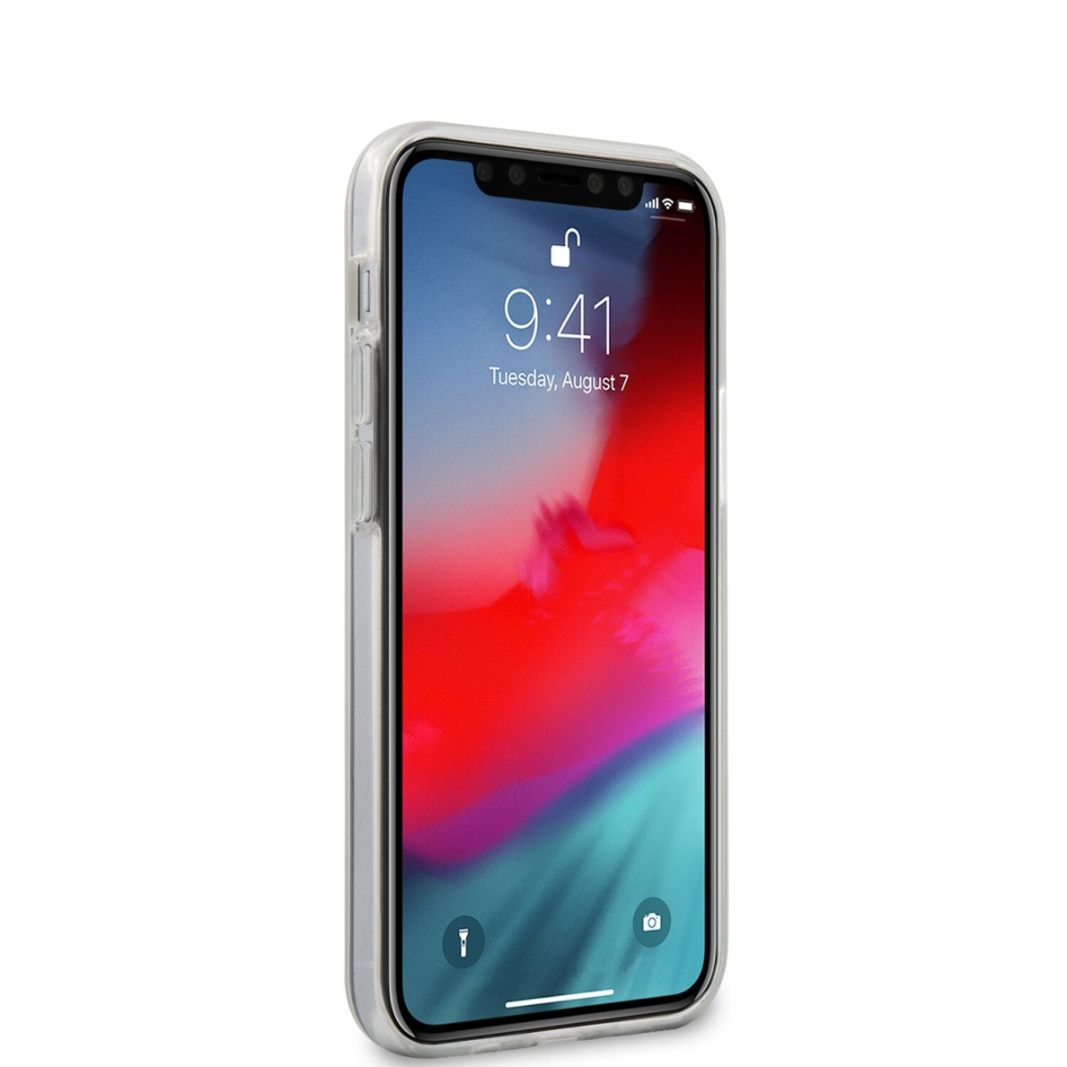 iPhone 12 MINI skaidri-rožinė KARL LAGERFELD nugarėlė KLHCP12SCFNRCPI 4