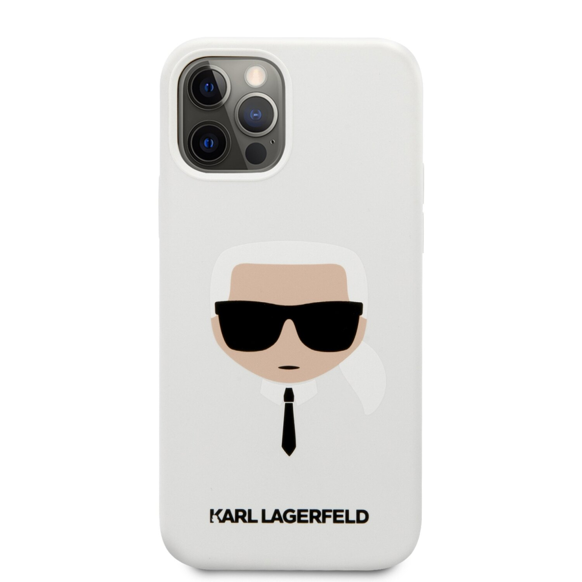 iPhone 12 PRO MAX balta KARL LAGERFELD nugarėlė KLHCP12LSLKHWH 3