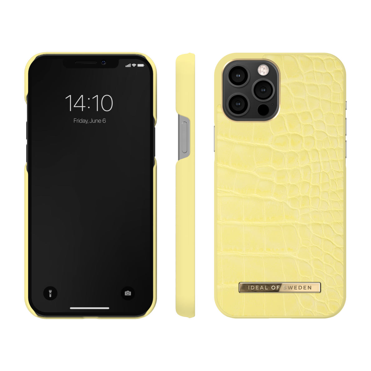 iPhone 12 PRO MAX iDeal Of Sweden nugarėlė Lemon Croco 2